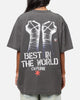 Culture Kings X WWE CM Punk Heavyweight T-Shirt Black Wash