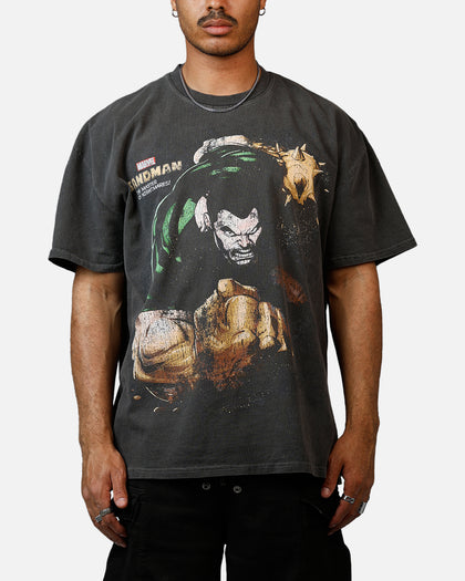 Goat Crew Marvel Sinister Six Sandman Heavyweight T-Shirt Black Wash