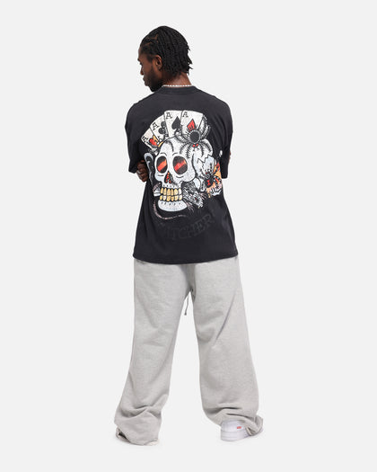Ed Hardy Catcher T-Shirt Black Acidwash