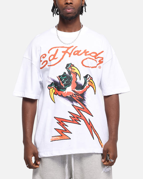 Ed Hardy Lightning T-Shirt White