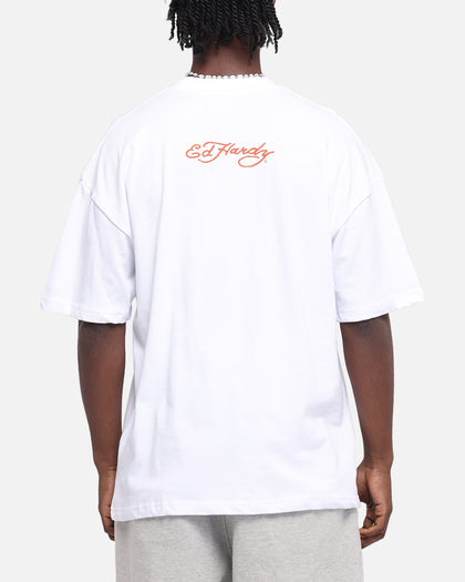 Ed Hardy Lightning T-Shirt White