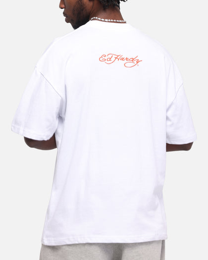 Ed Hardy Lightning T-Shirt White