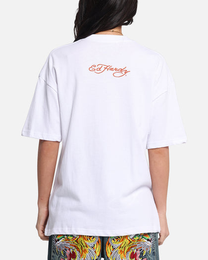 Ed Hardy Lightning T-Shirt White