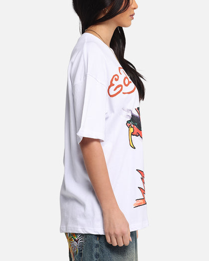 Ed Hardy Lightning T-Shirt White