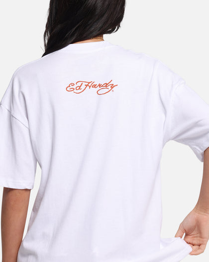 Ed Hardy Lightning T-Shirt White