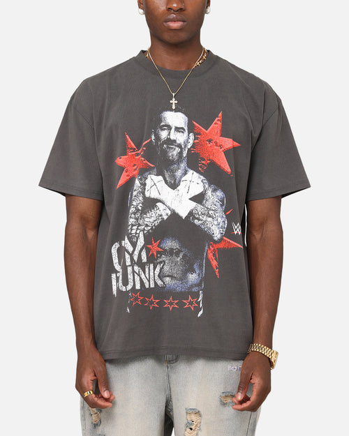 Culture Kings X WWE CM Punk Heavy T-Shirt Black Wash