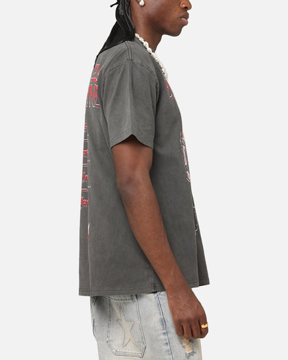 Culture Kings X WWE The Bloodline Heavy T-Shirt Black Wash