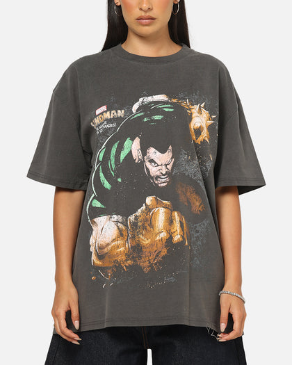 Goat Crew Marvel Villians Sandman Heavy T-Shirt Black Wash