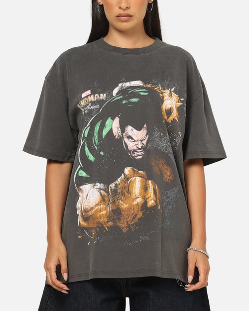 Goat Crew Marvel Villians Sandman Heavy T-Shirt Black Wash