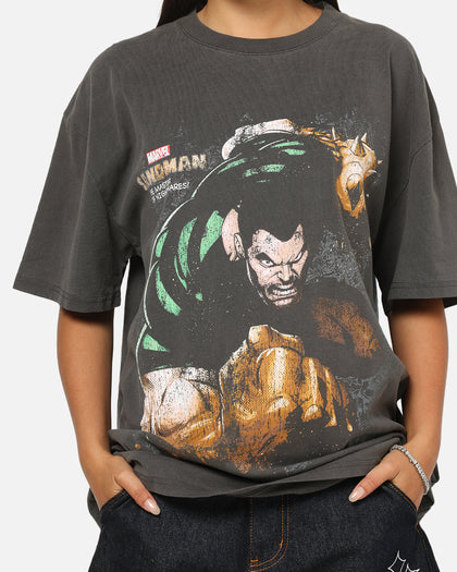 Goat Crew Marvel Villians Sandman Heavy T-Shirt Black Wash