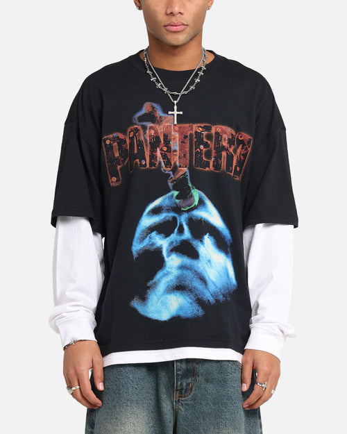 Pantera Pantera Layered Long Sleeve T-Shirt Black Wash