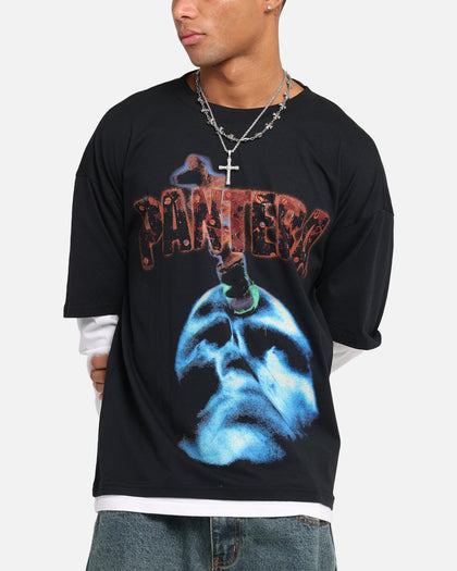 Pantera Pantera Layered Long Sleeve T-Shirt Black Wash