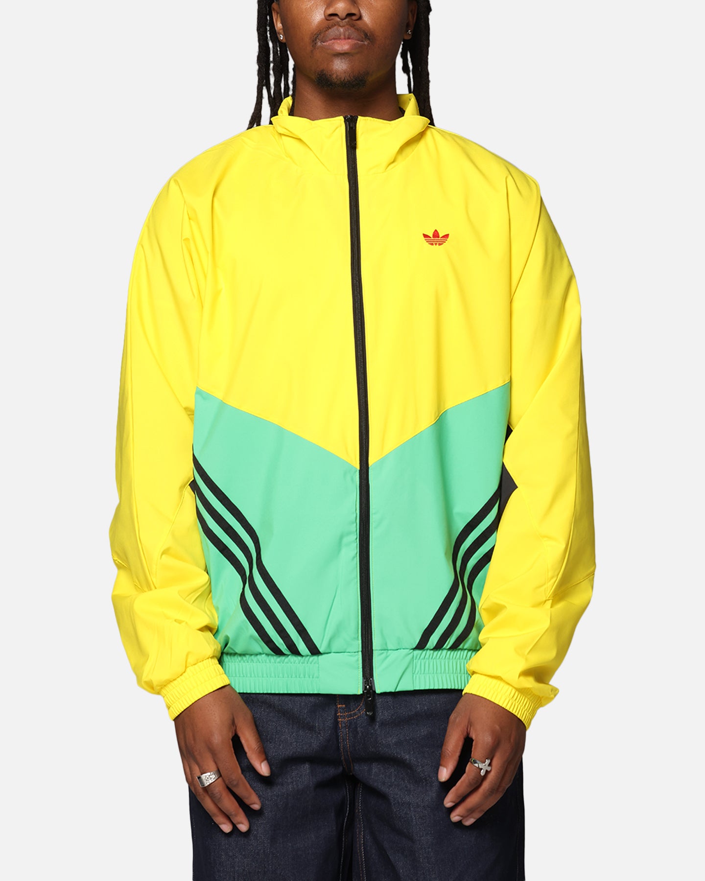 Adidas Originals Track Top Jacket Green/Yellow | Culture Kings