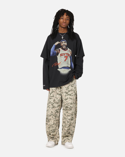 Mitchell & Ness New York Knicks Melo State Of Mind Long Sleeve T-Shirt Faded Black