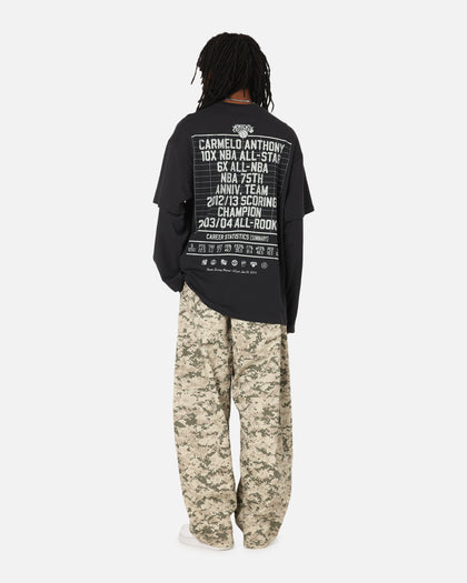 Mitchell & Ness New York Knicks Melo State Of Mind Long Sleeve T-Shirt Faded Black