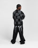 Loiter Checker Knit Sweater Black/Grey