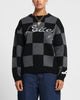 Loiter Checker Knit Sweater Black/Grey