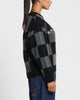 Loiter Checker Knit Sweater Black/Grey