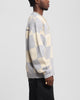 Loiter Checker Knit Sweater Grey/Off White