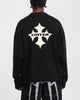 Loiter Chopper Long Sleeve Knitted Sweater Black