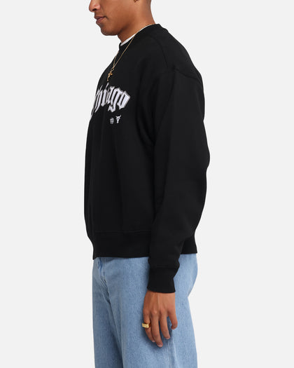 Mitchell & Ness Chicago Bulls Field To The Court Crewneck Black
