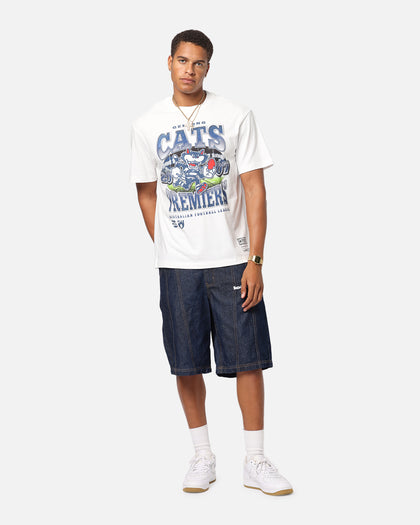 Mitchell & Ness Geelong Cats Mascot T-Shirt Vintage White