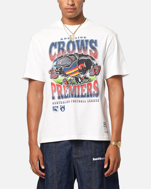 Crows Maxcot Mitchell & Ness Adelaide Crows Mascot T-Shirt Vintage White | Culture Kings