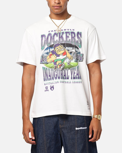 Mitchell & Ness Fremantle Dockers Mascot T-Shirt Vintage White