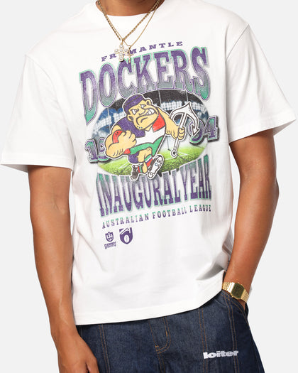 Mitchell & Ness Fremantle Dockers Mascot T-Shirt Vintage White