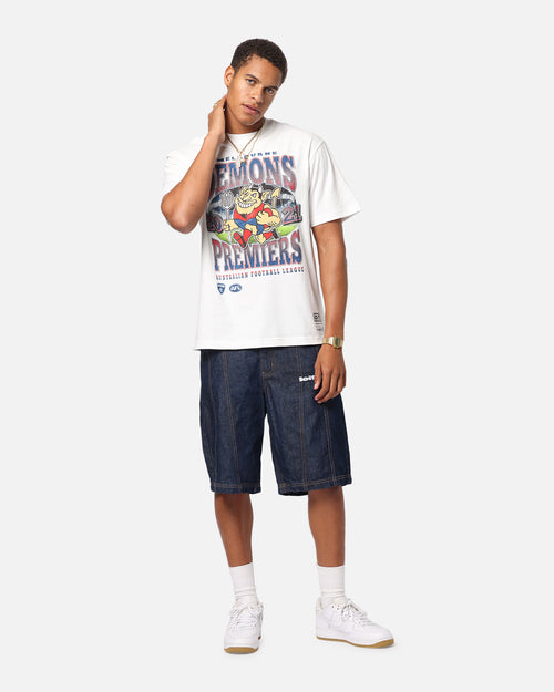 Mitchell & Ness Melbourne Demons Mascot T-Shirt Vintage White