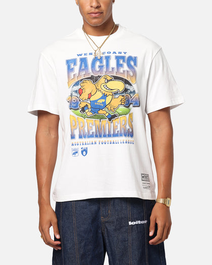 Mitchell & Ness West Coast Eagles  Mascot T-Shirt Vintage White