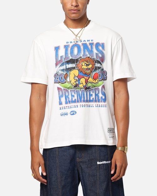 Mitchell & Ness Brisbane Lions Mascot T-Shirt Vintage White