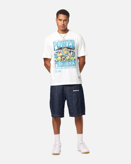 Mitchell & Ness Port Adelaide Power Mascot T-Shirt Vintage White