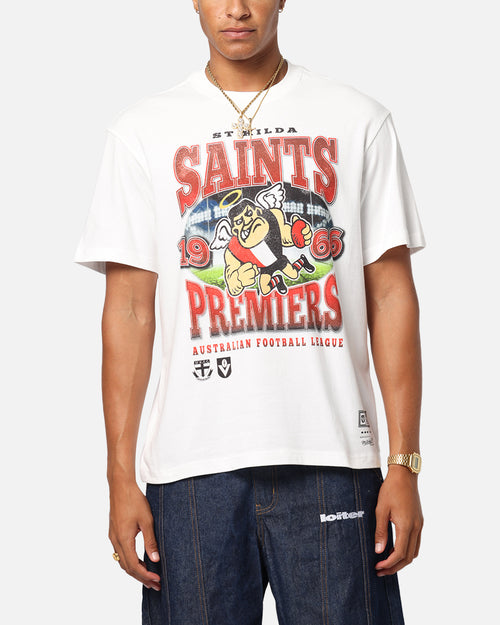 Mitchell & Ness St Kilda Saints Mascot T-Shirt Vintage White