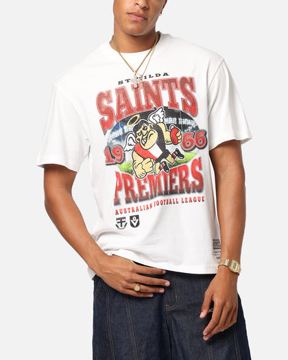 Mitchell & Ness St Kilda Saints Mascot T-Shirt Vintage White