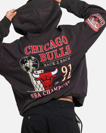 Mitchell & Ness Chicago Bulls National Champions Hoodie Faded Black