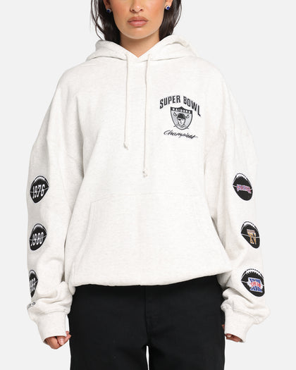 Mitchell & Ness Las Vegas Raiders National Champions Hoodie Silver Marle