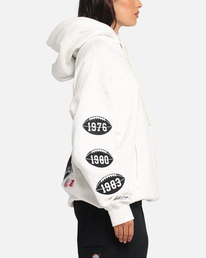 Mitchell & Ness Las Vegas Raiders National Champions Hoodie Silver Marle