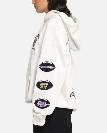 Mitchell & Ness Las Vegas Raiders National Champions Hoodie Silver Marle