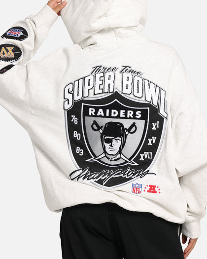 Mitchell & Ness Las Vegas Raiders National Champions Hoodie Silver Marle
