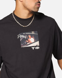 Mitchell & Ness Chicago Bulls Scottie Pippen Pre & Post Game T-Shirt Faded Black