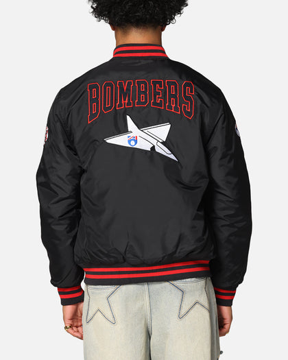 Mitchell & Ness Essendon Bombers Team Bomber Jacket Solid Black