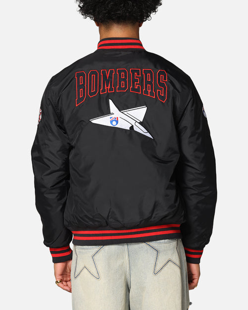 Mitchell & Ness Essendon Bombers Team Bomber Jacket Solid Black
