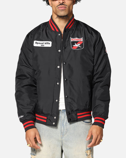 Mitchell & Ness Essendon Bombers Team Bomber Jacket Solid Black