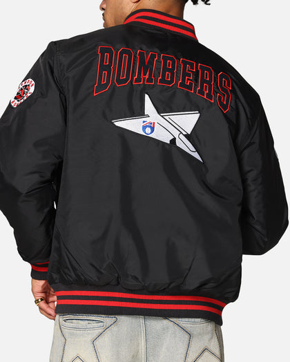Mitchell & Ness Essendon Bombers Team Bomber Jacket Solid Black