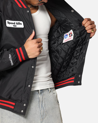 Mitchell & Ness Essendon Bombers Team Bomber Jacket Solid Black