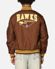 Mitchell & Ness Hawthorn Hawks Team Bomber Jacket Brown