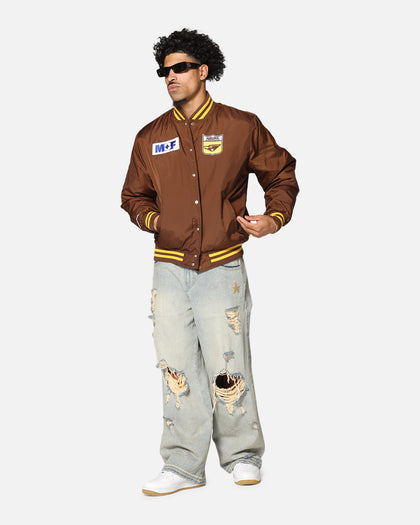Mitchell & Ness Hawthorn Hawks Team Bomber Jacket Brown