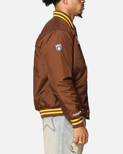 Mitchell & Ness Hawthorn Hawks Team Bomber Jacket Brown