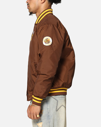 Mitchell & Ness Hawthorn Hawks Team Bomber Jacket Brown